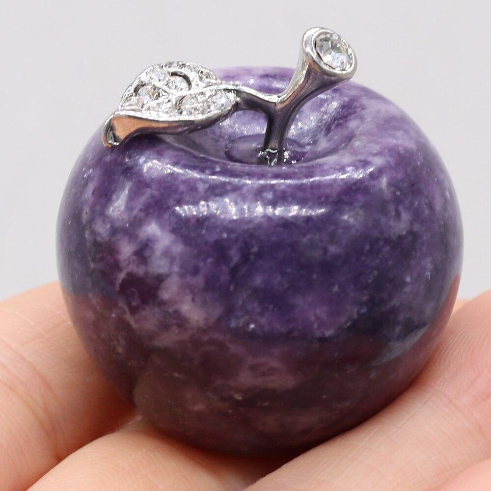 Natural Stone Decoration Apple-Shaped Artificial Plant Fake Ornament Home Garden Office Desk Car