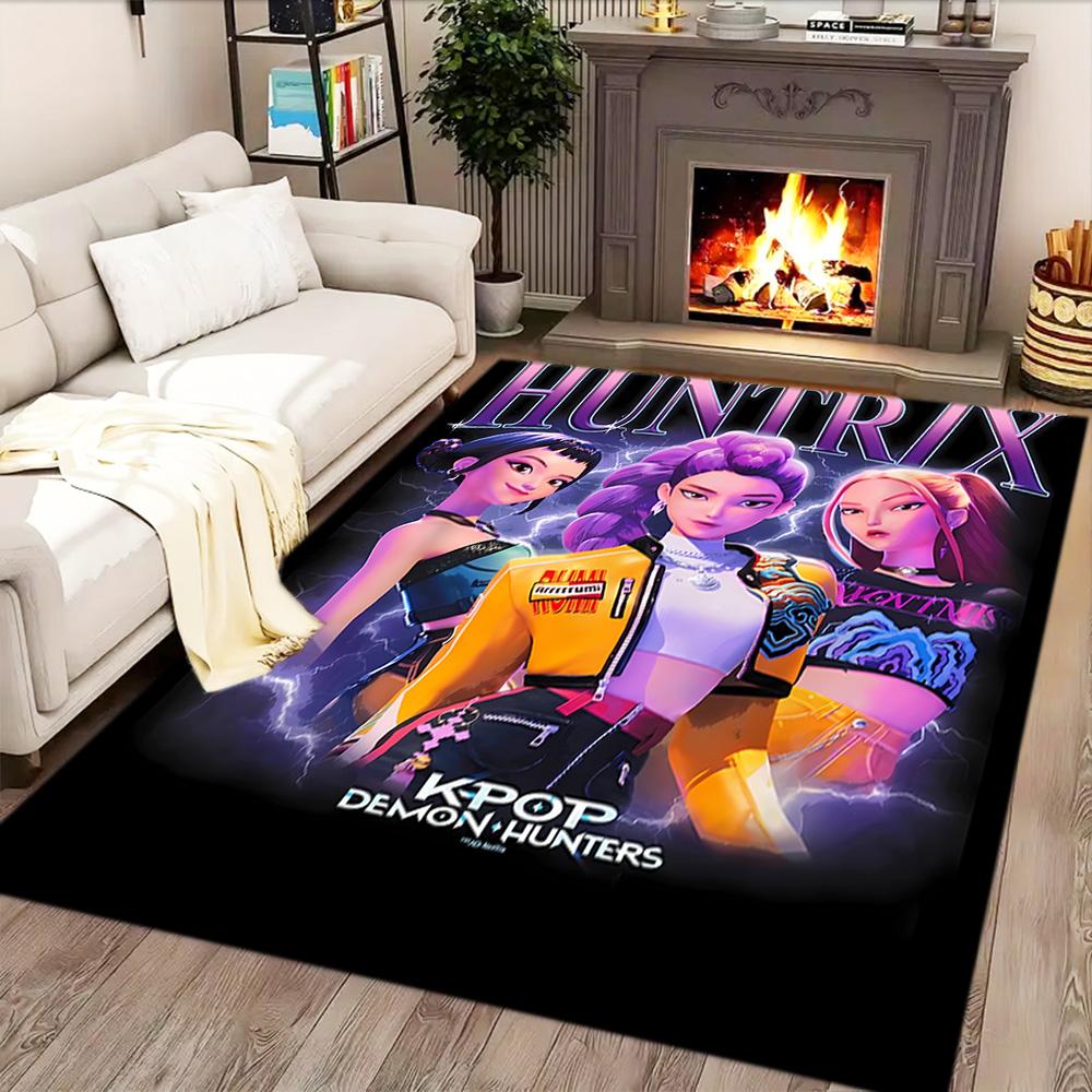 Huntress Heroes And Beast rug for living rooms, bedrooms, home décor, and as gifts.