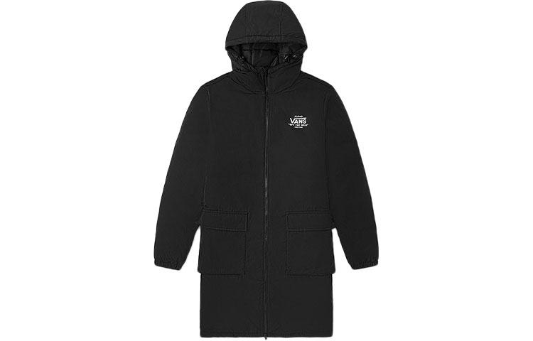 Vans Down Jackets Unisex Black Hooded Moderate Down Jacket VN0A5H6SBLK S