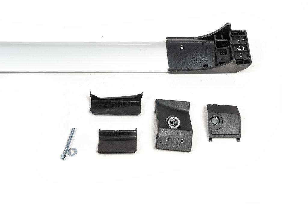 Jumpers for Conventional Roof Rails Without a Key Flybar V1 (2 Pcs) Up To 110 Cm, Gray