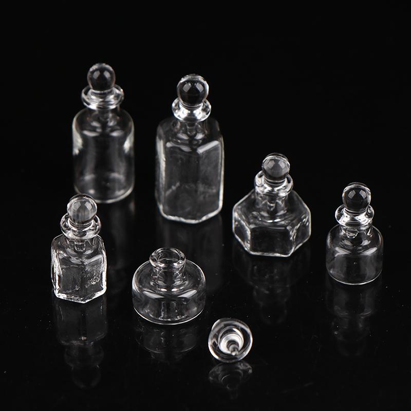 1Pc Doll House Mini Decoration Cute Glass Bottle European Vintage Pot Shooting Scene Props