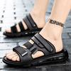 Sandals Men's 2025 Summer Wear Non-slip Casual Sports Driving Dual-purpose Thick-soled Air Cushion Slippers Men's Shoes Beach