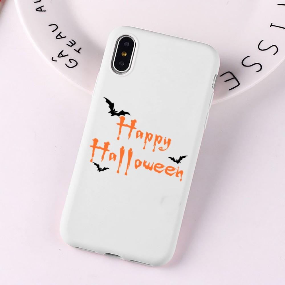 Halloween Mousepad for iPhone 14 11 12 13 Mini Pro Xs Max 8 7 6 6S Plus X XR Solid Candy Color Case