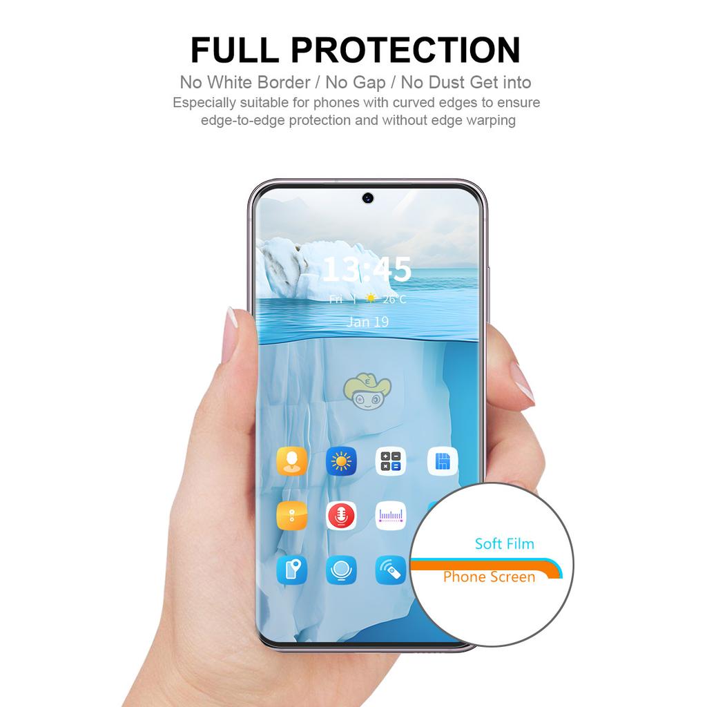 ENKAY HAT PRINCE 5 Stück Für Samsung Galaxy S24 FE Displayschutzfolie TPE+PET+TPU Hydrogel-Bildschirmfolie