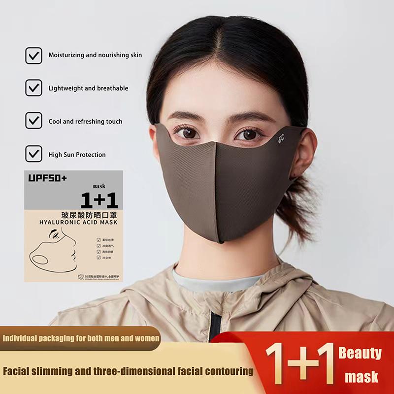 

Летняя моющаяся многоразовая маска для лица унисекс для защиты от солнца на открытом воздухе, удобная маска для лица, однотонная солнцезащитная маска, подарки