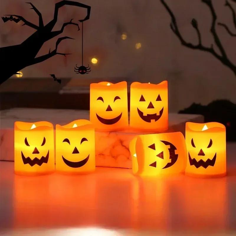 Halloween LED Candles Flameless Battery Operated Safe Tea Lights Indoor Home Decor Party Lights Fake Candles Decor Led Candle