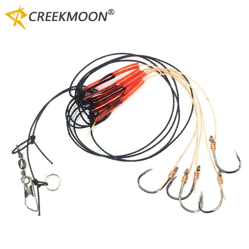 1 Bag 3# -13# Fishhooks High Carbon Steel String Hooks Fishing Lures Pesca Baits Combination 5 Small Single Hooks Fishing Accessory