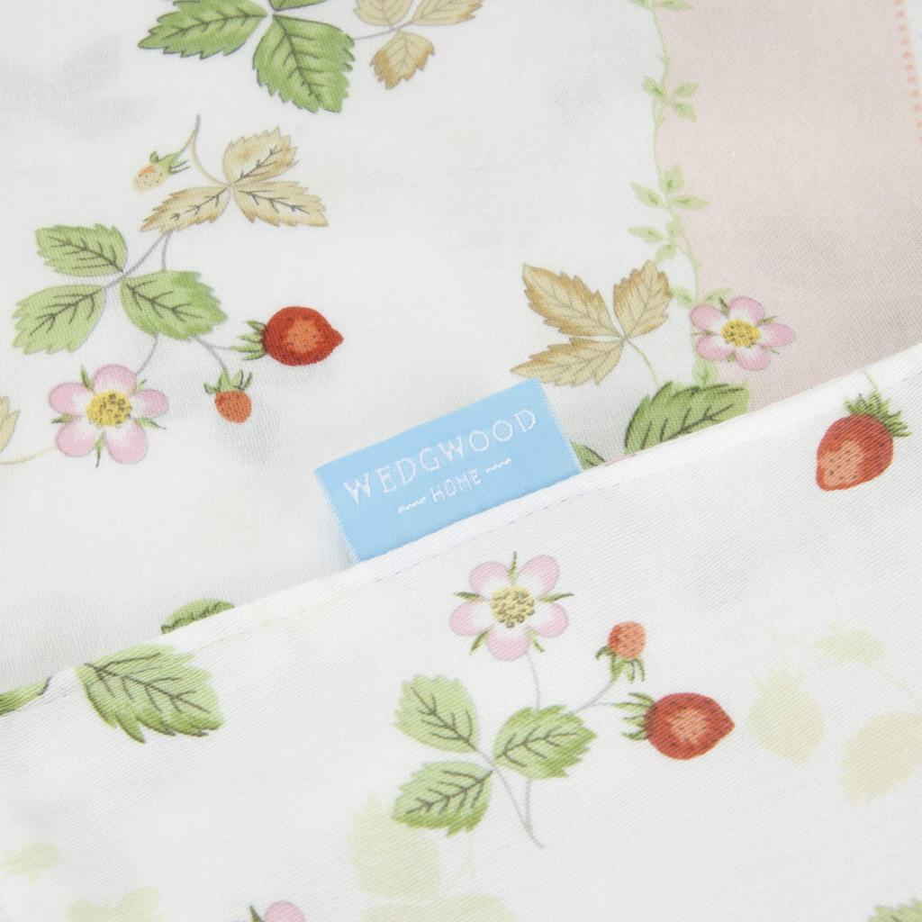 Nishikawa Pillowcase, Wedgwood Wild Strawberry, 63x43cm Pillow, 100% Cotton, Made In Japan, Pink, PJ07305679P