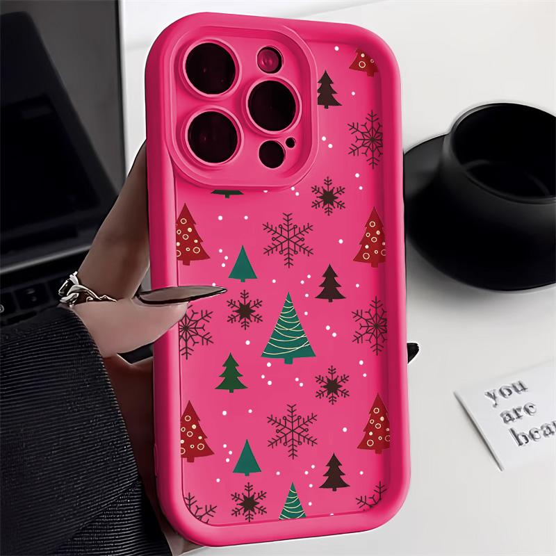 Christmas Phone Case for iPhone 11 13 12 14 15 16 Pro Max XR XS Samsung A15 A55 A05 Redmi 12 13C OPPO A16 A18 Reno 11 Vivo Y17S Y12 Infinix Note 40