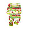 Parent-child Christmas Print Home Suit Long-sleeved Top And Pants