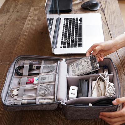Přenosná digitální úložná taška USB gadget Vodotěsné pouzdro organizér na kabely Balíček příslušenství pro elektronická zařízení Potřeby
