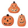 Halloween Light Up Pumpkin Decoration, Spooky Jack O Lantern Ornament for Window Display, Children Photo Prop for Party