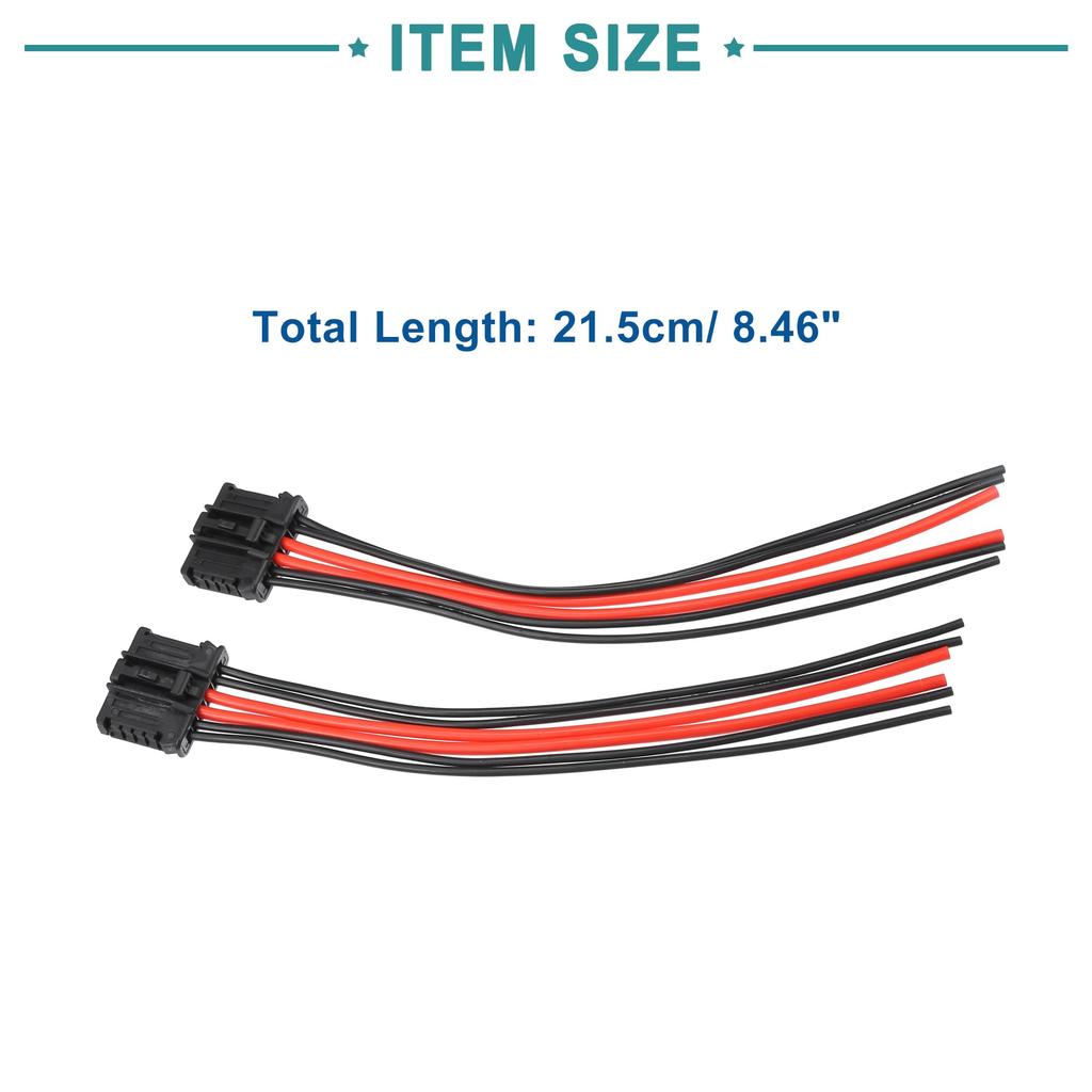 Compatible with ACROPIX Peugeot 206 207 307 308 308 2008 3008 Car Tail Light Wire Harness Tail Lamp Wiring Connector Replacement Set of 8 -