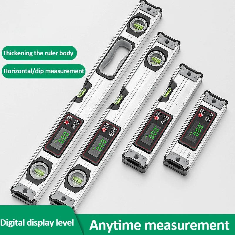 Digital Protractor Angle Finder Portable Electronic Level 0-90° Inclinometer Slope Scale Ruler Bubble Magnetic Level Ruler