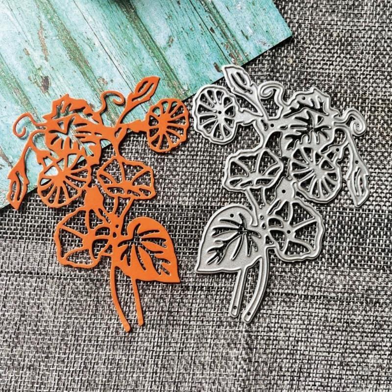 1Set Morning Glory Metal Cutting Dies Handmade Crafts DIY Scrapbooking Embossing