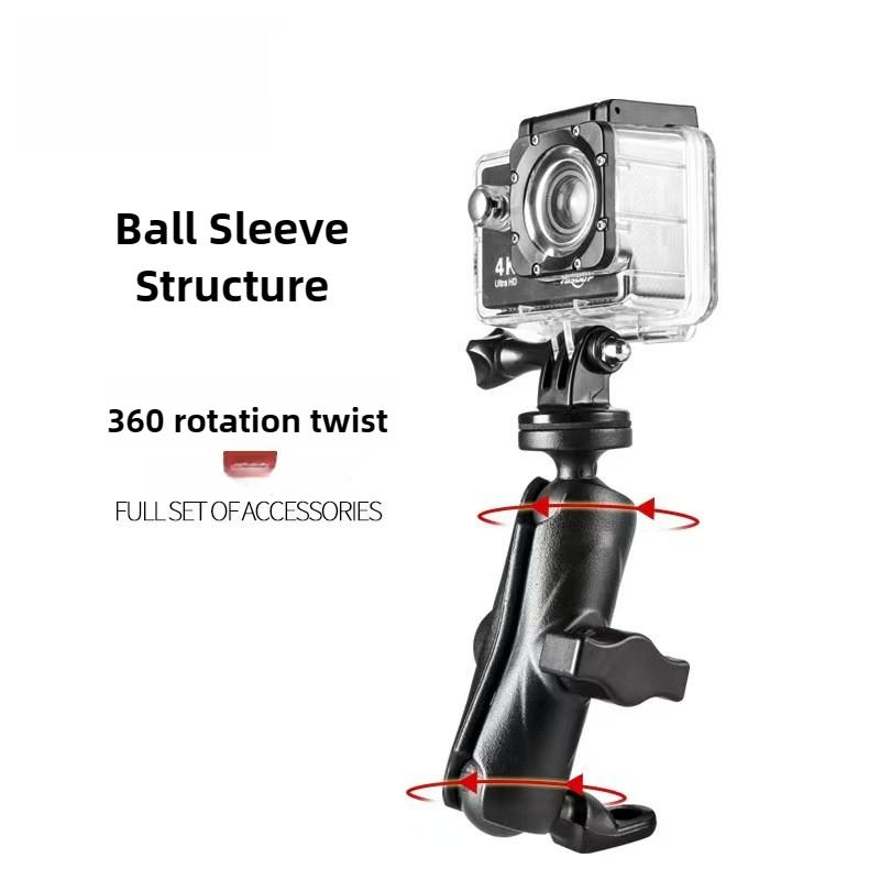 Motorcycle Action Camera Mount Handlebar Holder for GoPro Hero Insta360 DJI Osmo SJCAM Aluminum Alloy Adjustable Clamp