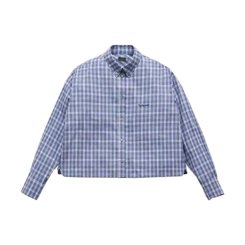 

Dongdaemun Oni Blue Gingham Loose Long Sleeve Top Blue Gingham (short) All yards