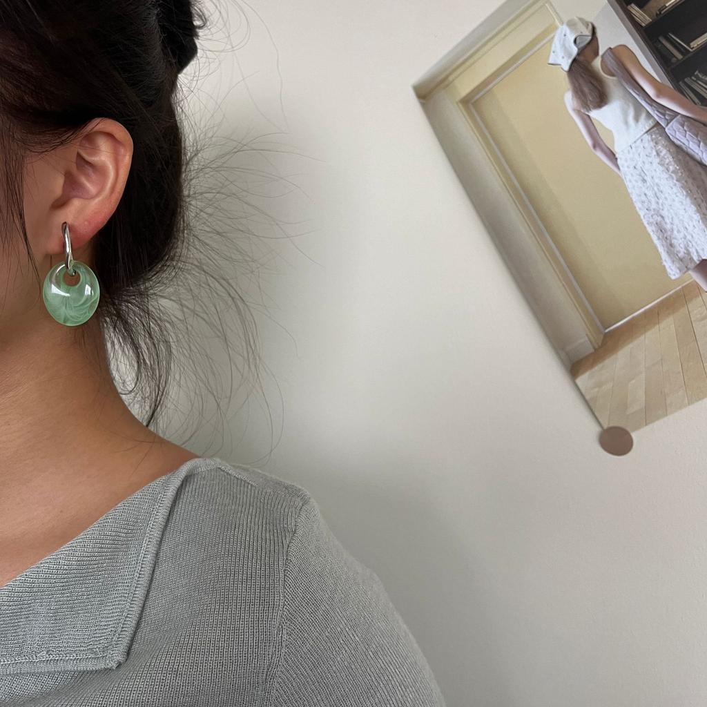 Orecchini Semplici Temperamento a Forma di U Piatta Orecchini di Lusso Leggero da Donna Orecchini di Design alla Moda