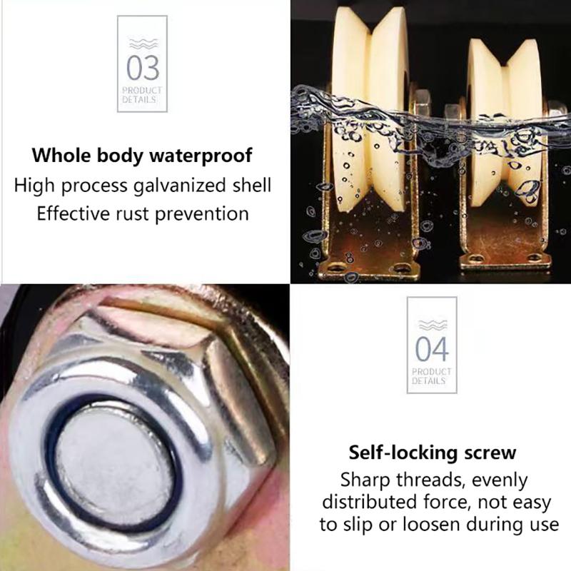 Role de șenile cu role canelate din nailon V / U Nailon cu suport 30 mm 50 mm ușă cu caneluri Role pentru sarcini grele toc culisant