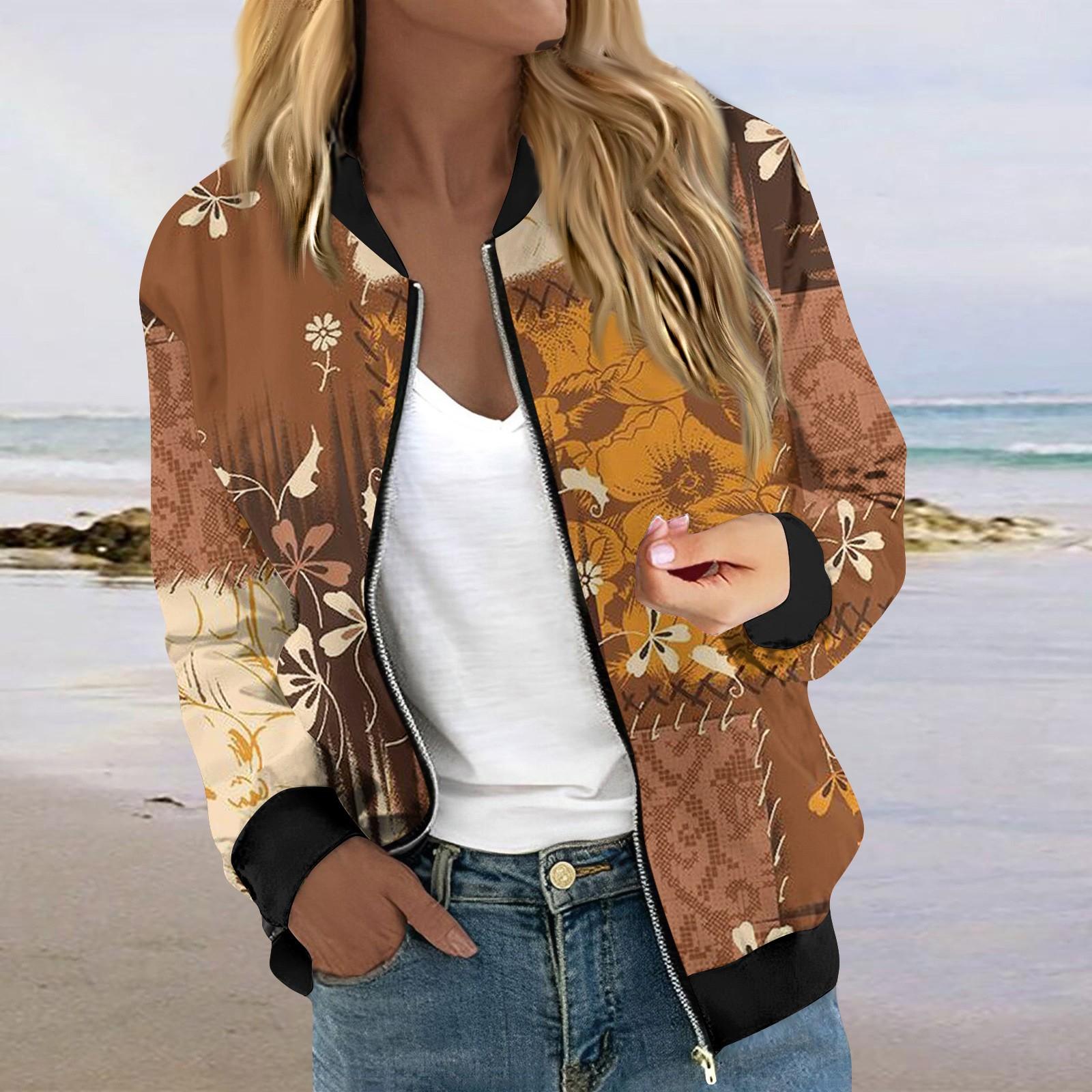 

Куртки женские с длинным рукавом, легкие, на молнии, укороченные, с принтом, верхняя одежда, повседневные, стеганые куртки с карманами L жёлтый