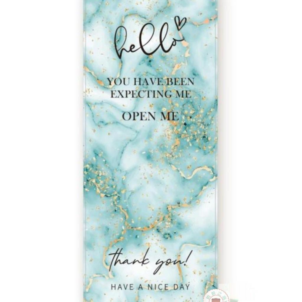 50 Rectangular Creative Sealing Sticker Labels for Handmade Gift & Baking Packaging