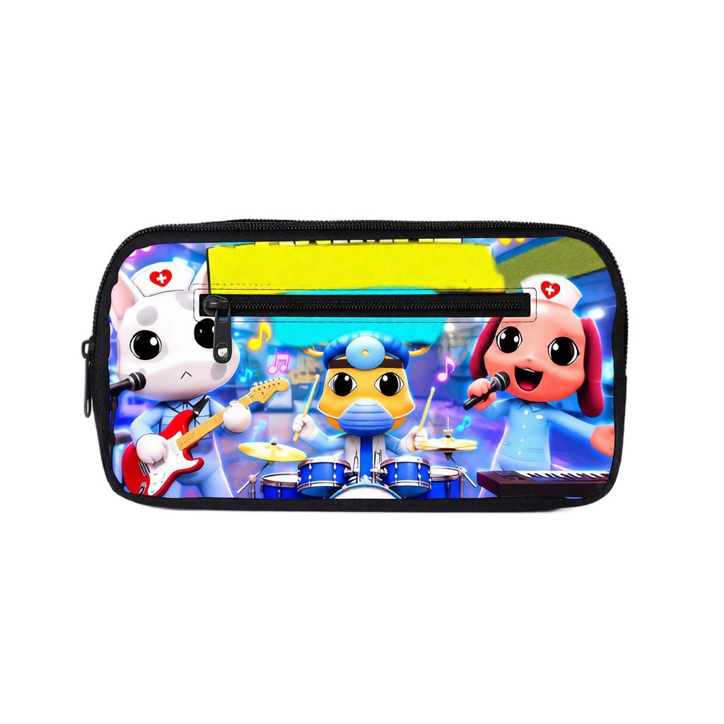 Animal Themed Pencil Case for Students - Pen Pouch for School Supplies