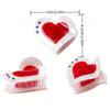 Heart Hair Clips Versatile Nonslip Heart Hair Claw For Women Girls Cute Styling Tools Sweet Hair Accessories Gifts