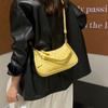 Simple Solid Color Pu Shoulder Underarm Bags for Women Portable Ladies Chain Crossbody Bag Versatile Female Hobos Handbags Purse