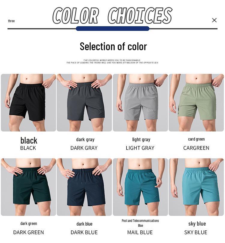 Men's Quick-Dry Lightweight Running Shorts - Breathable, Moisture-Wicking, Loose Fit for Summer