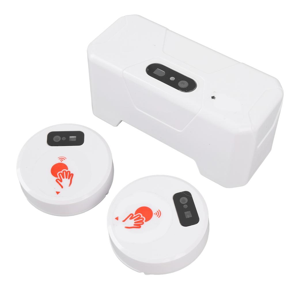 Electric Toilet Sensor Flush Kit with 2 Sensors 1800mAh Push Type Flush Automatic Touchless External Sensor Toilet Flusher Kit
