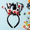 Halloween Headband Horror Eyeballs with Blood Streak Headband Scalp-friendly Hairhoop for Halloween Costume Party Cosplay