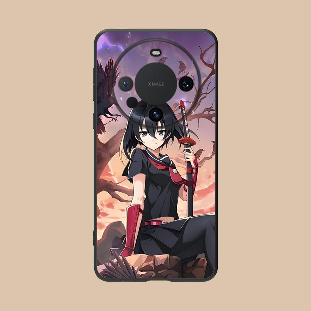 Akame Kurome Matte TPU Mobile Phone Case for Huawei Mate 60 50 40 30 20 10 Pro Plus Lite E 5G Colorful Printing Cover