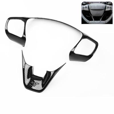 Pre Focus 2018 2019 Príslušenstvo Štýl auta ABS Carbon Fiber Button Rám Kryt Púzdra Nálepka na volante