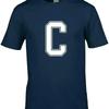 Letter C UnisexS T Shirt Funny Joke Name Initials Font Team Cool Idea Custom