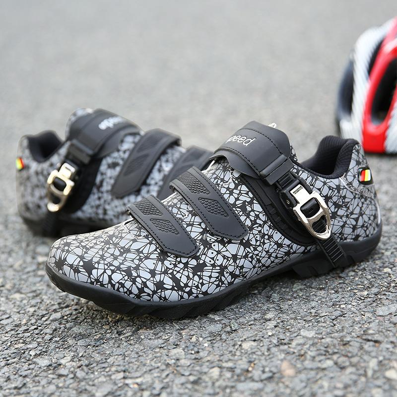 Spring and Summer New Lock Shoes Cycling Shoes Luminous Men's and Women's Bicycle Power Shoes Hard-soled Mountain Cycling Sports Shoes