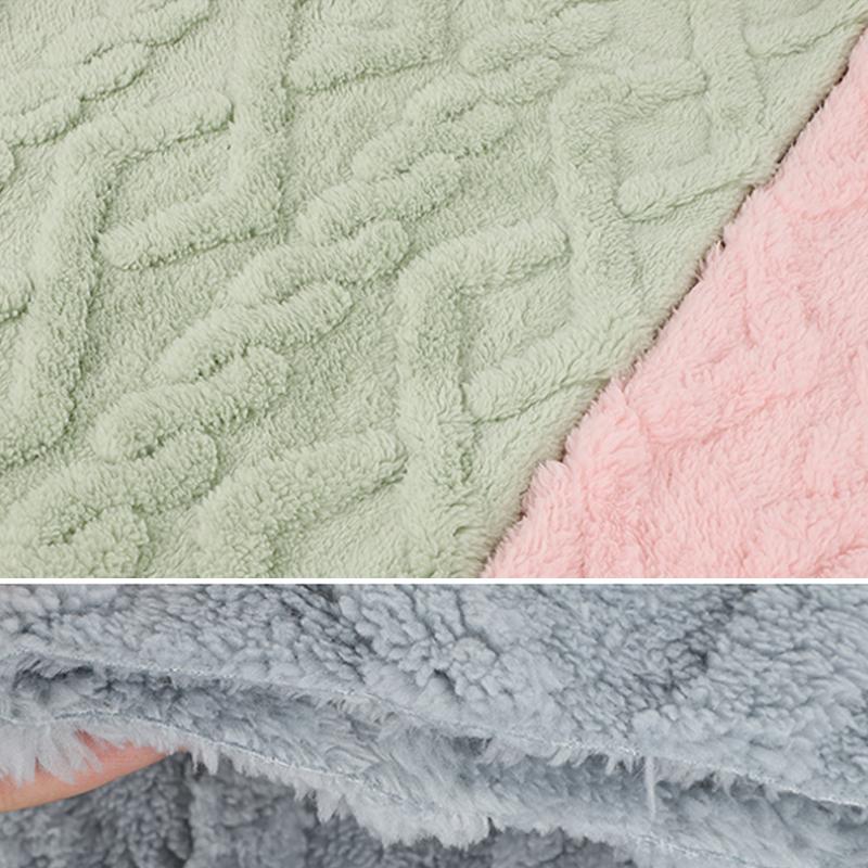 Verdickter Jacquard-Flanellstoff Weich Warm Beidseitiger Lammveloursstoff Für DIY Nähen Pyjamas Decken Kissen Textilien