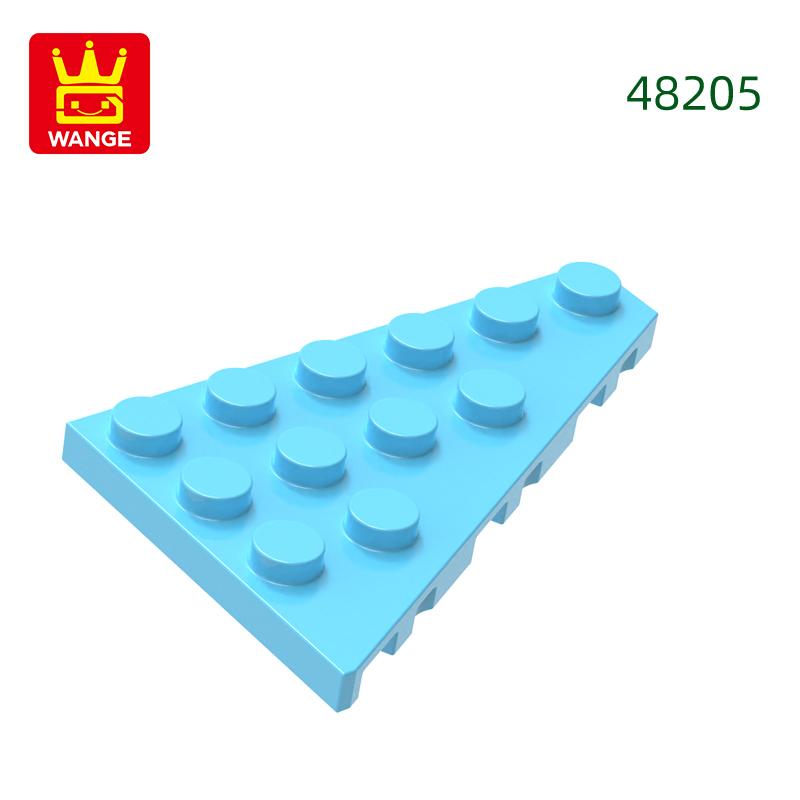 Non-Toxic 50Pcs/Lot 48205 4X6 Wedge Right Plate Building Blocks Moc Classic Accessories Compatible With Brick Toys Children Gift Box