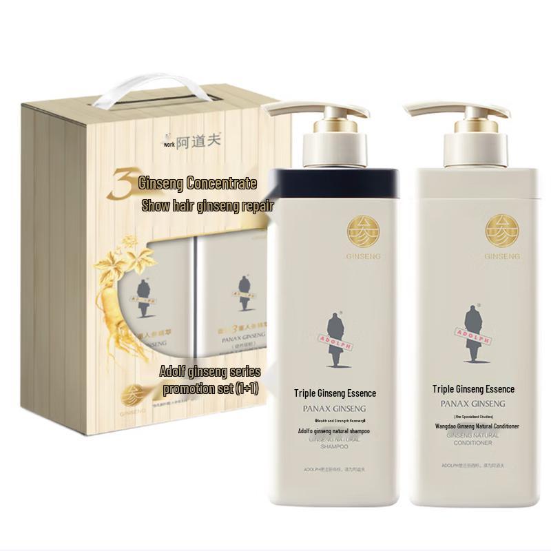 Adolph Ginseng Shampoo & Conditioner Set