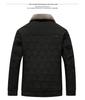Men's Winter Cotton Jacket with Detachable Fur Collar - Warm, Versatile, Dad's Casual Wear for Cold Weather