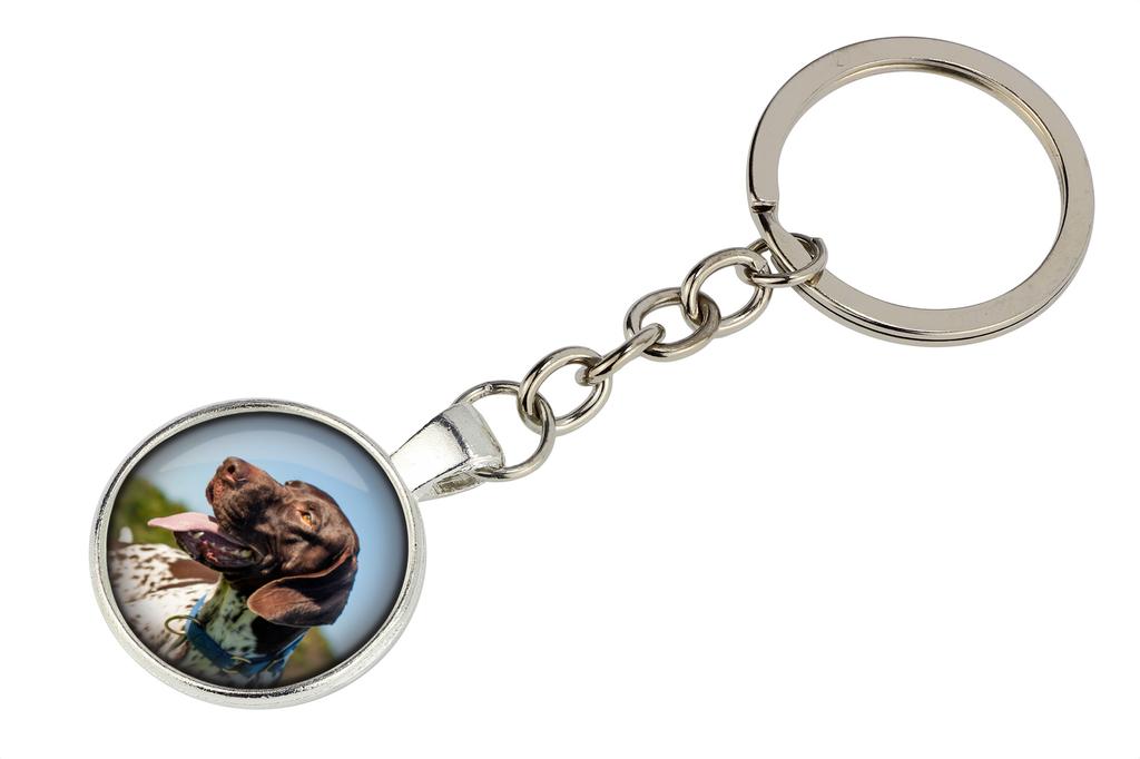 English Pointer - Keychain with Your Photo, Key Decoration, Bag Pendant from Art-Dog Brand