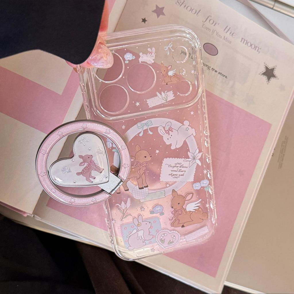 Coque de téléphone magnétique mignonne de poney pour iPhone 16, iPhone 17 et iPhone 17 Pro Max