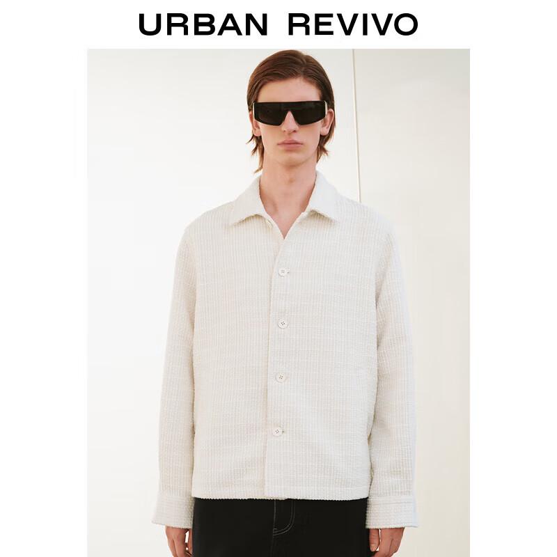 UR Men's Textured Loose Fit Jacket
