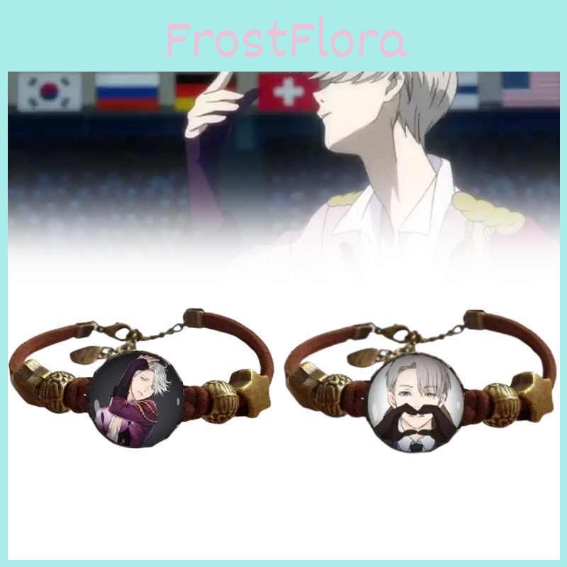 Yuri Ice On Bracelets Anime Glass Wristbands Cartoon Character Gift Jewelry