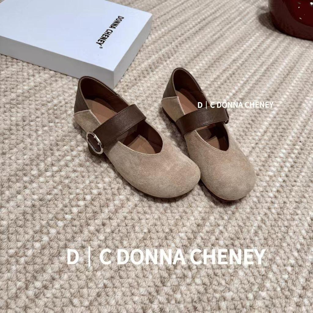 2025 Autumn Retro Korean Leopard Print Sheepskin Mary Janes with Hidden Heel & Soft Sole