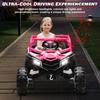 24V Ride On Car for Kids w/Remote Control, JOYRACER Battery Powered Off-Road UTV, 4x150W Motors,4 Shock Absorbers, 4.5 Mph Max S