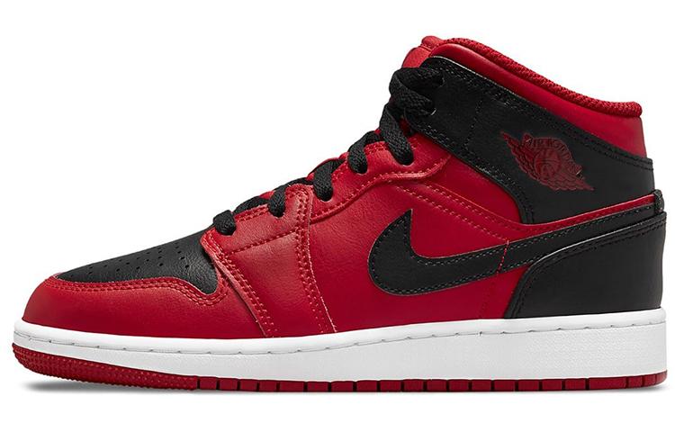 Air Jordan 1 Mid Reverse Bred 554724-660 42.5