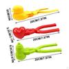 4 Pieces Multi Functional Snowball Fight Maker Clip with Handle,Snowball Clip,Snow Ball Toys Games