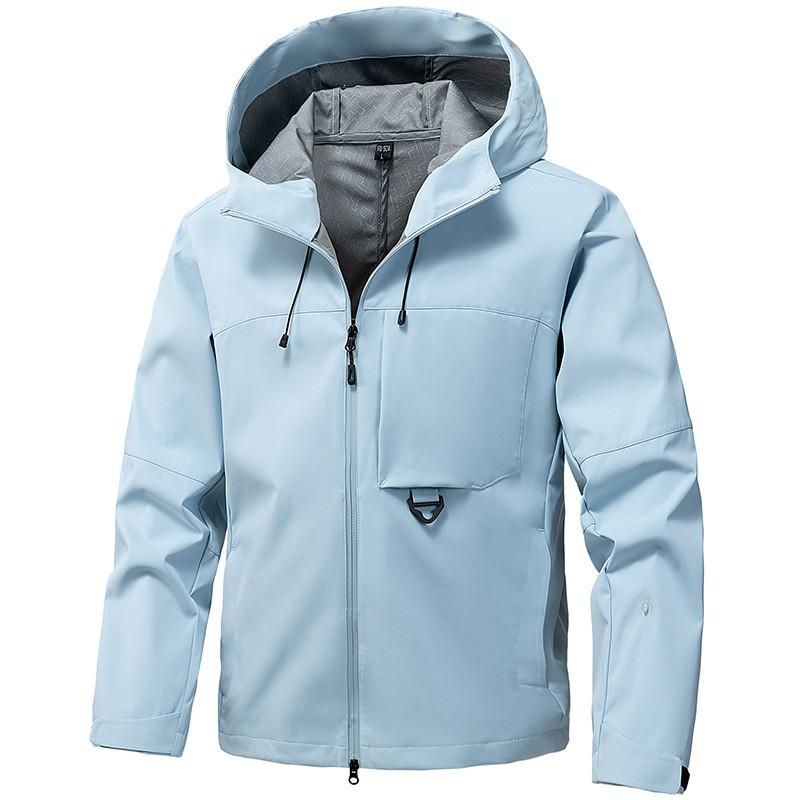 Mens 2026 Lightweight Hooded Softshell Jacket Outdoor Sports Casual Wear