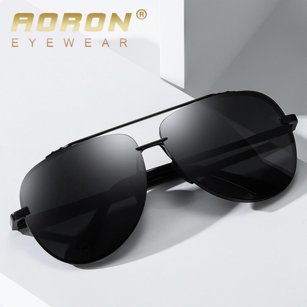 aoron Men's and Women's Polarized Sunglasses, Large-frame Toad Glasses, Sunglasses, Night Vision Driver's Driving Glasses