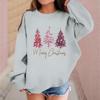 Children's Fashionable Casual Long-sleeved Loose Christmas Print Pullover Sweatshirt